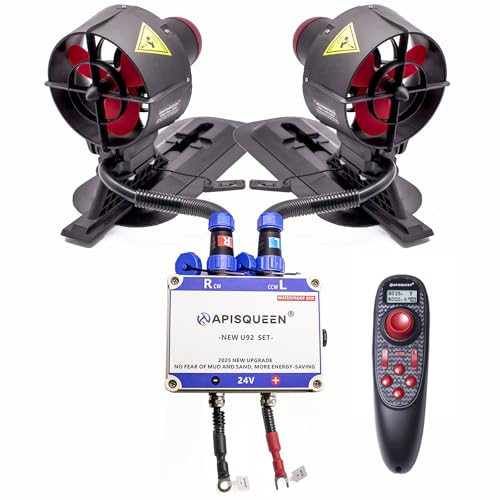 ApisQueen 24V U92 Pro Underwater Thruster,44.1lbs Thrust Not Waterproof RC