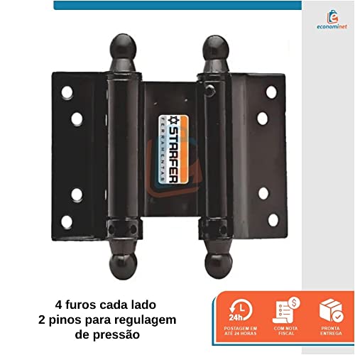 Dobradiça Vai Vem Bang Bang Faroeste 4 Polegadas Starfer - 2 Pares