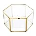 Glass Jewellery Clear Box Storage Box Jewelry Box Hexagon geometrica Jewellery Box per Ring Orecchini bagagli