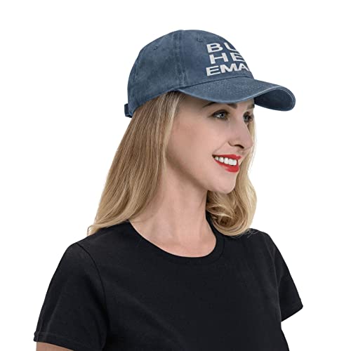 But Her Emails Novelty Baseball Cap Classic Hat For Men Women Adjustable Navy Blue #TOP7