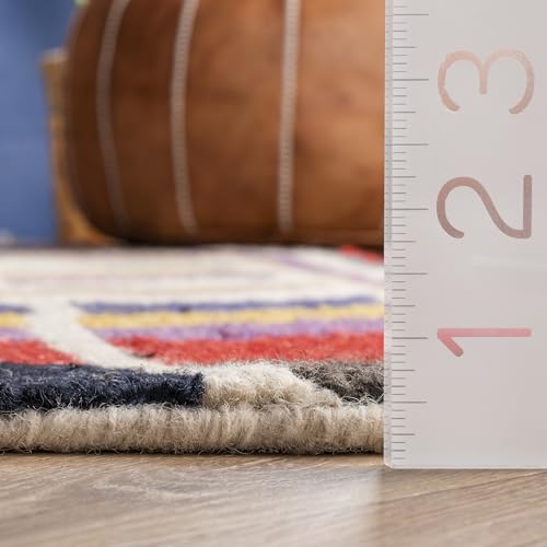 Tapete nuLOOM Ofelia Handmade Multicolor 2'6" x 8' miniatura 2