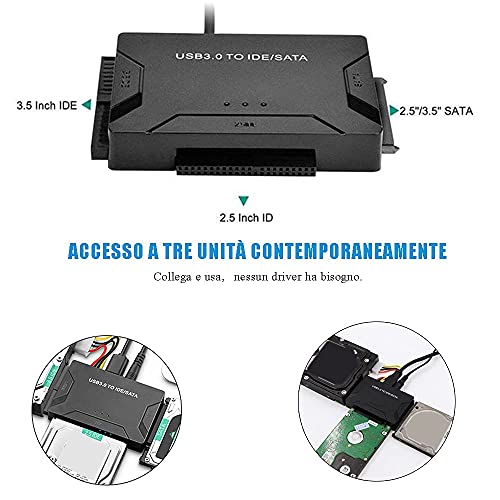 AndThere Adattatore USB 3.0 a SATA e IDE