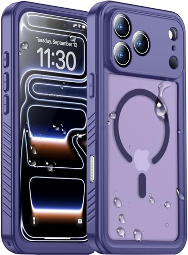 Coque antichoc iPhone 17 Pro Max pour photo sous-marine violette