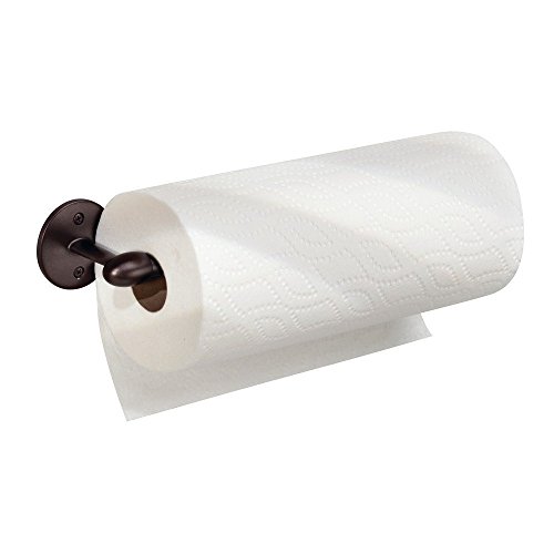 iDesign Steel Wall Mount Paper Towel Holder, The Orbinni Collection – 3.30" x 13.15" x 2.50", Bronze