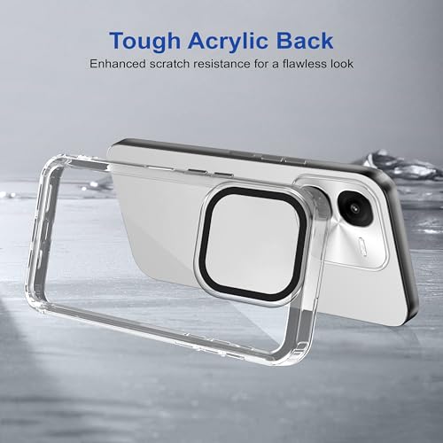 Image of amazon basics Back Case Cover for iQOO Z9x 5G | Compatible for iQOO Z9x 5G Back Cover | Case Cover with Camera Protection | (TPU + PC | Transparent)