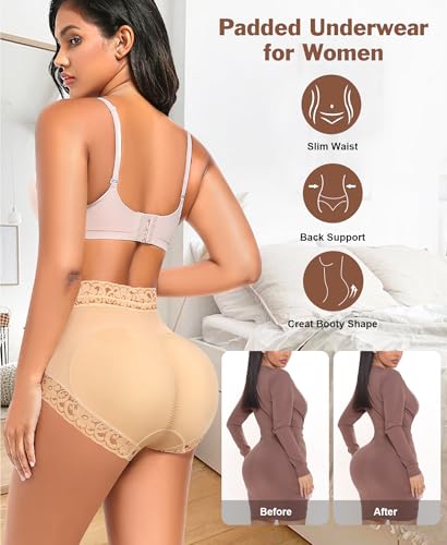 Ganado Butt Lifting Panties Butt Pads Shapewear Padded Underwear for Women Booty Lifter Hip Enhancer Panty4