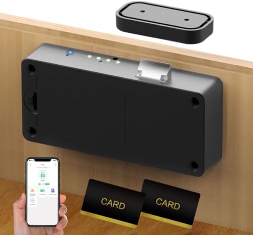 Anweller Smart Cabinet Lock, Hidden No Drill Adhesive Baby Proofi...