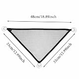 ZEACCT lot de 3 hamacs triangulaires noirs 33 x 33 x 48 cm photo 2