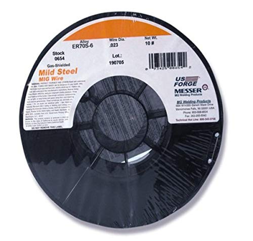 US Forge Welding Solid Mild Steel MIG Wire .023 10-Pound Spool #00654