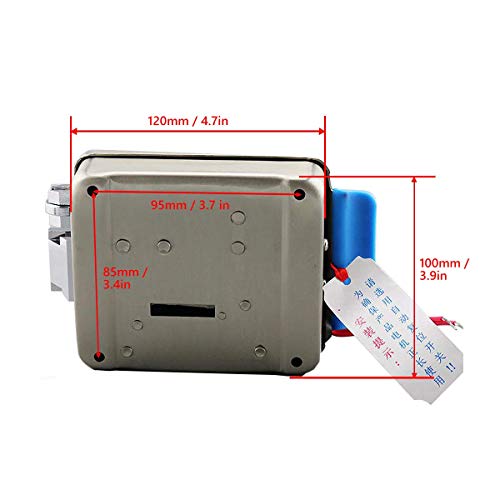 [Upgrade Version] AMOCAM Electric Electronic Door Lock 6pcs Computerized Doted Keys DC 12V Stainless Steel E-lock Support Wooden Glass Metal Door for Video Door Phone Doorbell Intercom Access Control