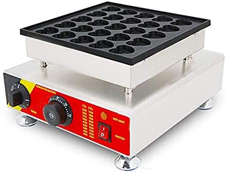 PZF 25pcs Commercial Electric Poffertje Mini Dutch Pancake Machine Maker Iron Baker 110v and 220v