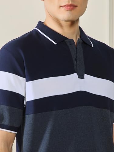 Image of Dennis Lingo Men's Cotton Solid Slim Fit T-Shirt