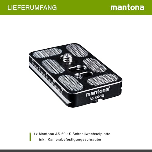 Mantona AS-60-1S Set Di Montaggio Piastra A Sgancio Rapido - 8