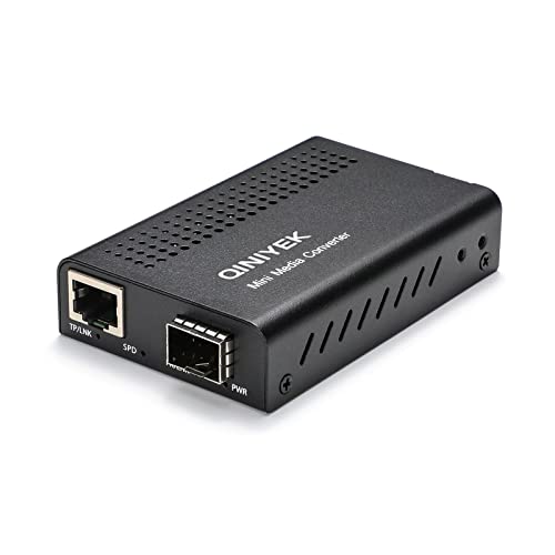 Image of 10Gbe SFP+ Media Converter, 10Gigabit Ethernet Fiber to 10G Copper UTP Ethernet Media Converter with 1x 100M /1G /2.5G /5G /10GBase-T RJ45 to 1x 10GBase-X SFP+ Slot