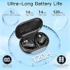 Auriculares inalámbricos con 120 h de reproducción, Bluetooth 6.1, IPX7 resistentes al agua, sonido estéreo con graves, over-ear con ganchos para orejas, micrófono y pantalla LED de batería para deportes, correr y entrenamientos 6