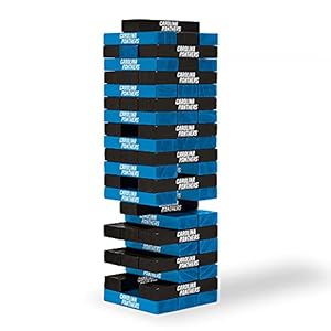 Wild Sports NFL Carolina Panthers Table Top Stackers 3″ x 1″ x .5″, Team Color