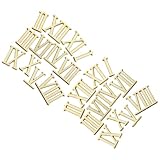 Cabilock 2 Sätze Galvanisierte Uhrenziffern aus Abs mit Römischen Zahlen Vielseitiges Design und Einfache Installation für Moderne Vintage Uhren im Home Decor Bereich