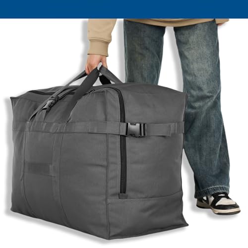 Travel Duffel Bags, Large 120L Carry on Camping Storage Bag Over Luggage for Overnight, Airline, TSA Standard, Soft Heavy Duty Duffle Organizer Bag image 1