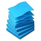 Sticky Notes 3x3 Pop Up Self-Stick Notes Pads with Bright Colors, Easy to Post for Office, School, Home, 4 Pads/Pack, 90 Sheets/Pad (Blue)