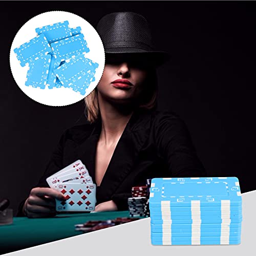 Jojofuny 20 Pcs Texas Mahjong Chip, Blank Props Rectangular Poker Markers Coins Board European Cut Game For And Gambling Party Favor Chips Style Toys Size Chips- Table Roker Plaques Plaque #TOP29