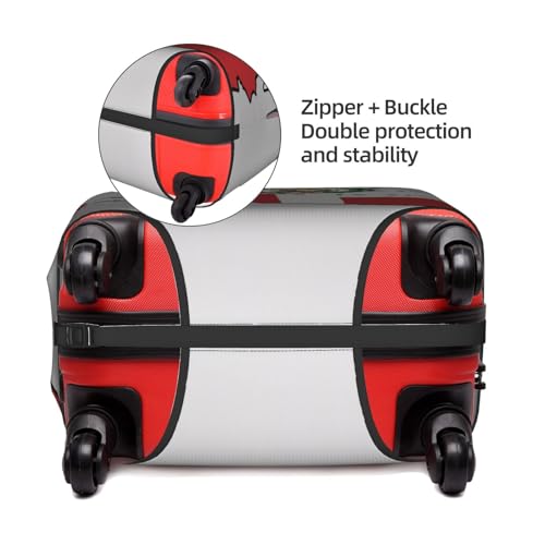 Housse valise Pérou grand format 45,7 à 81,3 cm blanc L