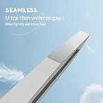 Eyebrow Hair Removal Tweezers, Slant Tweezer Handmade Professional Eyebrow Facial & Hair Remover No Gaps Stainless Steel - Image 4