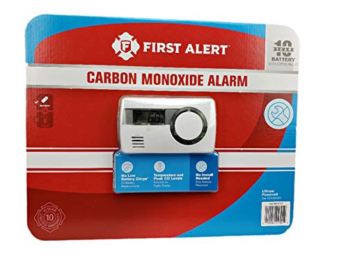 First Alert Carbon Monoxide Alar Long life 10 Year Alarm with Temperature