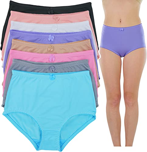 Image of ToBeInStyle Women's Pack of 6 High-Waisted Girdle Brief Tummy Support Everyday Panties