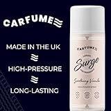 Carfume Classic Soothing Vanilla Surge Can | Premium Sweet, Cream & Nutmeg Fragrance | Luxury White Unisex Car Air Freshener Spray - Odour Eliminator - UK Made Car Accessories - Image 4
