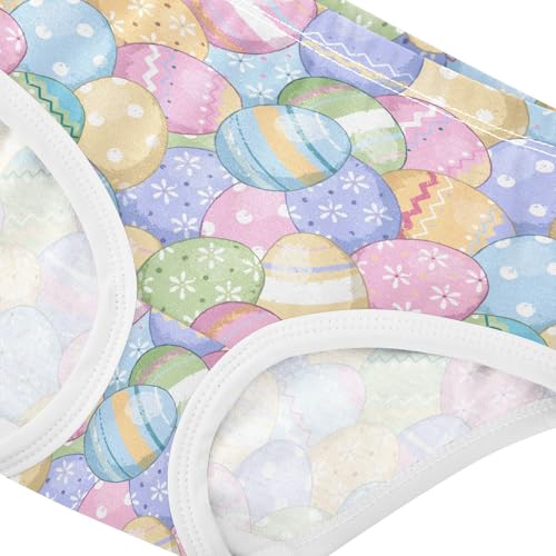 Little Girls' Soft Cotton Underwear Kids Breathable Comfort Cute Easter Eggs Panties Briefs Toddler4
