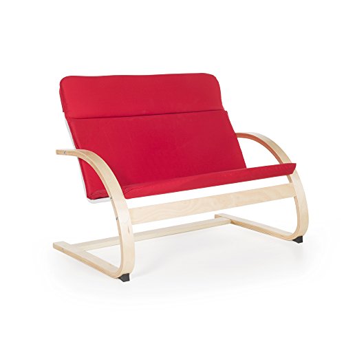 Guidecraft G6451 Nordic Couch - Red: Rocker Couch For Kids, Toddlers Room & Classroom Furniture, School Chair cover