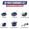 Amazon.com: Blue Diamond 10 Piece Nonstick Cookware Set, Diamond ...