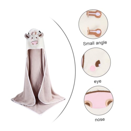 Cape de bain à capuche en coton doux bien-être pour enfants