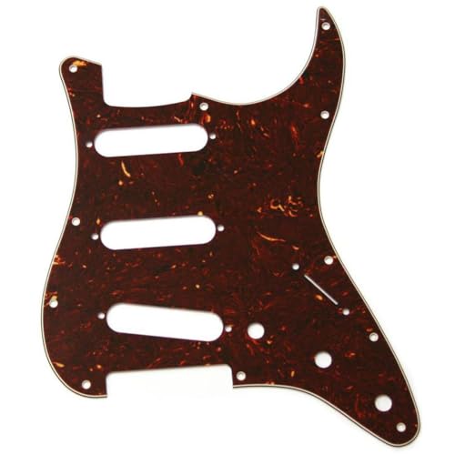 Fender® »MODERN-STYLE STRATOCASTER® S/S/S PICKGUARD - 11-HOLE« Battipenna per chitarra elettrica | 4-strati | Finitura: Tortoise