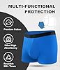 FORVEVO Incontinence Pants for Men,Cotton Incontinence Boxer Shorts with 100 ml Absorbency, Washable Reusable Leakproof Boxer Underpants,Underwear Trunks 5 Pack(Multicolor02,L)
