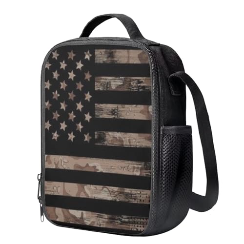 KEIAHUAN American Flag Camo Kids Backpacks Teen Girls Boys School Bookbag Set 3 in 1 Casual Daypacks for Primary Middle School4
