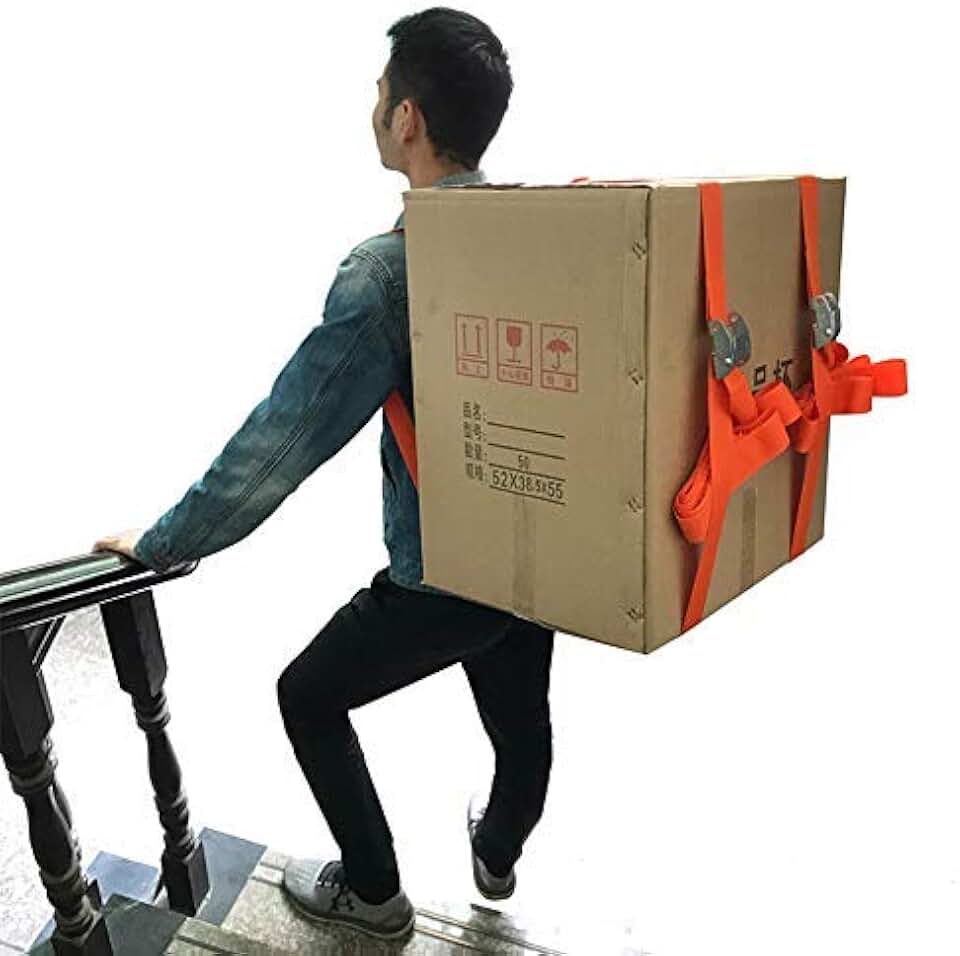 Cinghie Per Spostare Mobili Pesanti - 4 Pezzi In Poliestere | Sollevamento Sicuro Per Traslochi E Trasporto - Foto 6