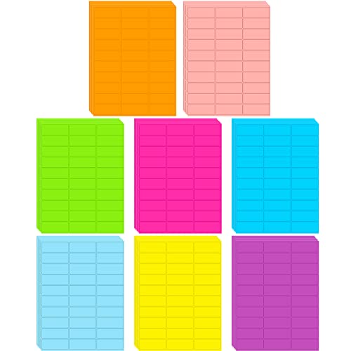 Étiquettes d'adresse fluorescentes couleur pour l'envoi de colis et le codage de messages