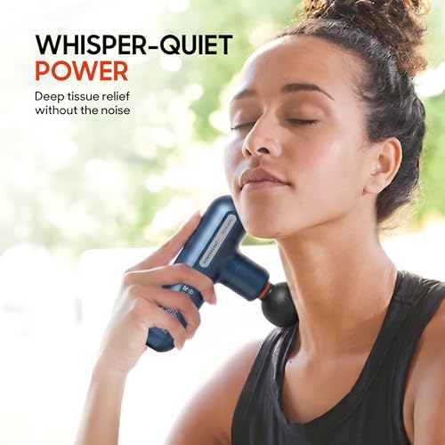 Image of Sharper Image Powerboost Move Aero [New 2026 Version] Mini Deep Tissue Percussion Massage Gun| Muscle Recovery & Pain Relief Massage Tool| Full Body Back & Shoulder Massager| Travel Gift for Men Women