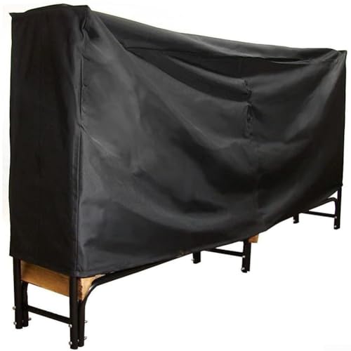 Zilimontt Firewood Log Rack Cover, Heavy Duty Waterproof Oxford Fabric