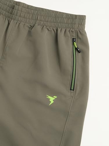 Image of TECHNOSPORT Men Solid Slim Fit Sports Shorts Techno LITE UPF50+ Polyester Mid Rise Drawstring Shorts Pant for Men Gym Workout Running Cricket Casual Quick Dry
