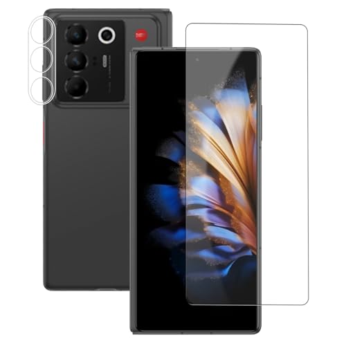 �y1+3���Z�b�g�zZTE Nubia Fold 5G �p �K���X�t�B���� + �����Y�t�B���� �����K���X �ی�t�B���� �P�[�X �J�o�[ SpinoArmor �d�x9H �����ߗ� ��U�h�~ �C�A�h�~ ���E���h�G�b�W���H �ȒP�\��t�� �w��h�~ ZTE Nub