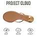 Project Cloud 100% Genuine Leather Kitten Heels for Women Footwear - Memory Foam Fashion Thong Heels for Women - Lightweight Summer Sandals for Womens 2026 (Mango, TANSUEDE,10M)