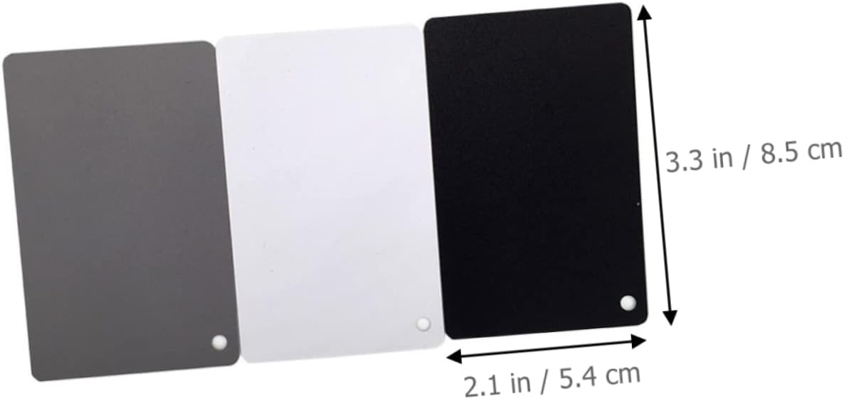Angoily 4pcs Lanyard for Camera Black Card Holder Lanyard Photography Checker Balance Card Strap Grey Exposure Photography