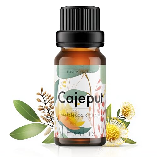Image of Esslux Cajeput Essential Oil - 100% Pure Natural Cajeput Oil for Aromatherapy, Skin & Hair | Refreshing & Uplifting Aroma Ideal for Diffuser, Massage & DIY Projects - Therapeutic Grade - 10 ML