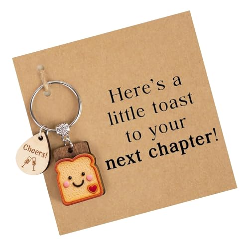 Fluxioxtna Llavero de dibujos animados, regalo de nuevos comienzos, regalo inspirador, regalo de aliento, divorcio, ruptura, recuperarse, regalos de despedida para compañeros de trabajo