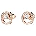 Swarovski Constella Stud Earrings with Clear Crystals on a Rose-Gold Tone Finished Post and Secure Back Closure