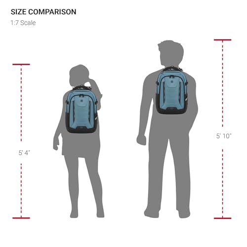 Image of SwissGear Travel Tech Pro Laptop Backpack - Fits Laptops up to 16 inch - ScanSmart TSA-Friendly Backpack with Multiple Organizer Pockets - Blue