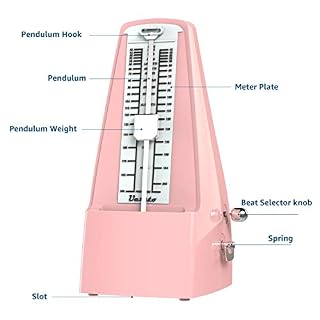 Métronome mécanique à son puissant pour piano, tambour, violon, guitare, saxophone – Rose - Les Beatles, Paul McCartney, John Lennon, RIngo Starr, George Harrison Métronome mécanique à son puissant pour piano, tambour, violon, guitare, saxophone - Rose – Image 4