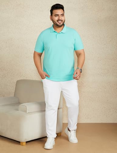 Image of Amazon Brand - Symbol Men's Cotton Rich Solid Polo Tshirt | Collar Tshirts | Half Sleeves | Plain-Regular Fit (Available in Plus Sizes and Combo Pack of 2)